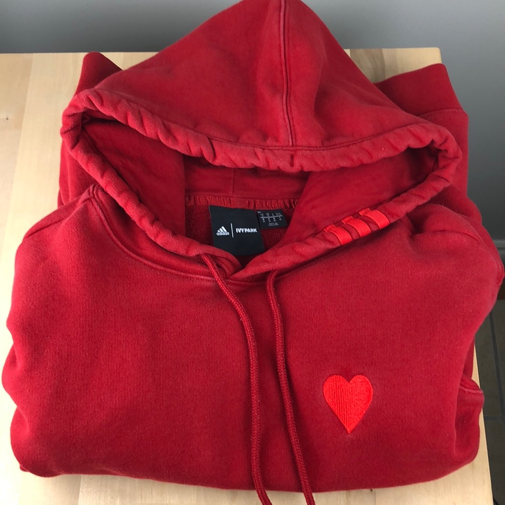 adidas Ivy Park 3-Stripes Hoodie (All Gender) Power Red